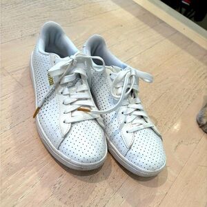Puma perforated leather sneakers